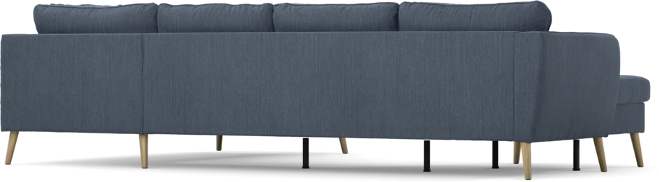 County - 3-sits soffa med schäslong vänster och divan höger - Blå
