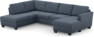 Friday - 3-sits soffa med divan vänster och schäslong höger - Blå