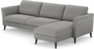 Bridge - 3-sits soffa med schäslong höger - Grå