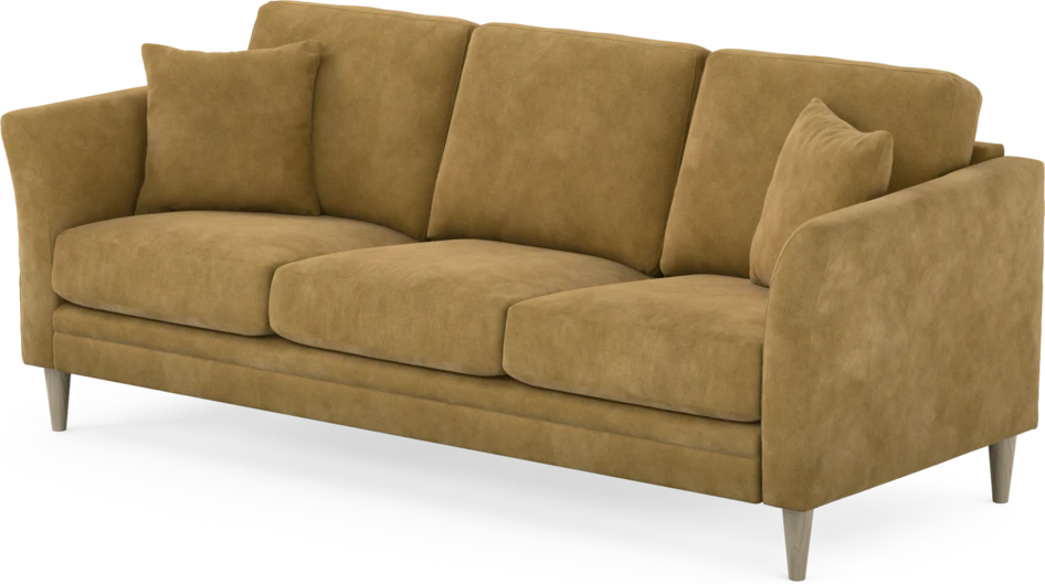 Eden - 3-sits soffa - Gul