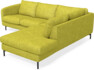 Madison - 2-sits soffa med divan höger - Gul