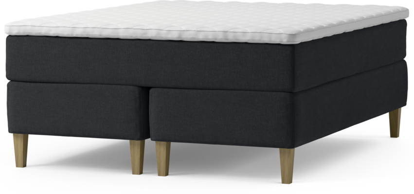 Delux Exclusive - Kontinentalsäng, dubbelsäng med bäddmadrass och sängben