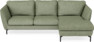 Madison Lux - 2-sits soffa med schäslong höger - Grön