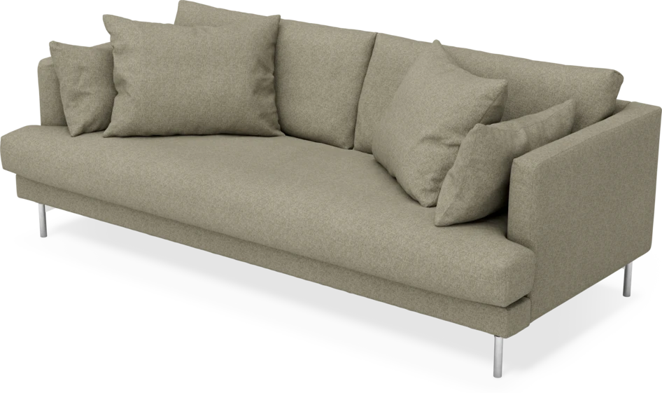 Harper - 3-sits soffa, hel dyna - Beige