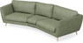 Madison - 3-sits soffa svängd, 90 cm - Grön