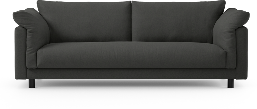 Cherrie - 3-sits soffa, hel dyna, fast klädsel - Grå