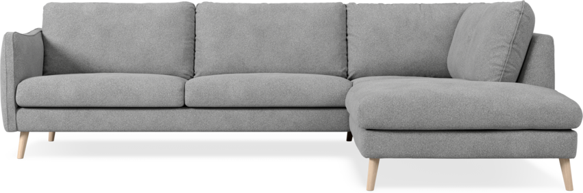 Madison Lux - 3-sits soffa med divan höger - Vit