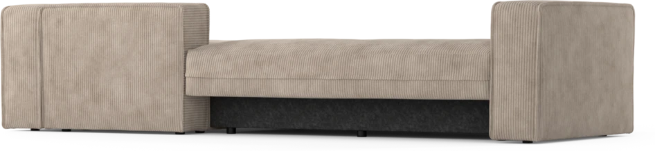 Ide - Bäddsoffa 3-sits med schäslong höger - Beige