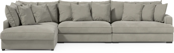 Rossi, 4-sits soffa med divan vänster