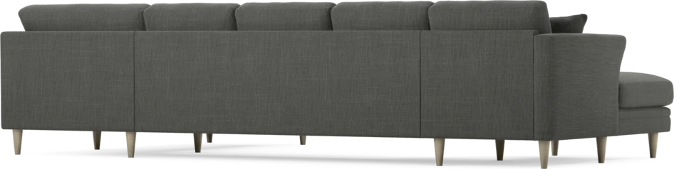 Eden - 3-sits soffa med schäslong vänster och divan höger - Grå