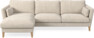 Winston - 3-sits soffa med schäslong, vändbar - Beige