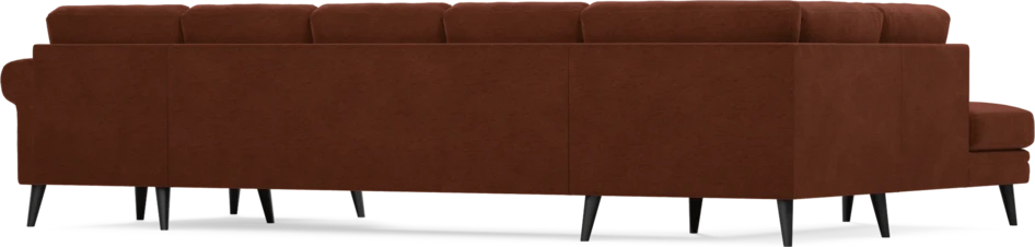 Eden - 3-sits soffa med divan vänster och schäslong höger - Orange