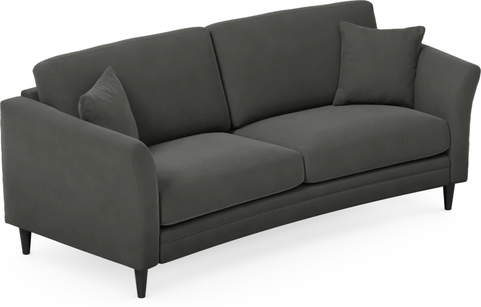 Eden - 2,5-sits soffa svängd - Grå