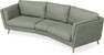 Madison - 3-sits soffa svängd, 90 cm - Turkos