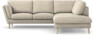 Madison Lux - 2-sits soffa med divan höger - Beige