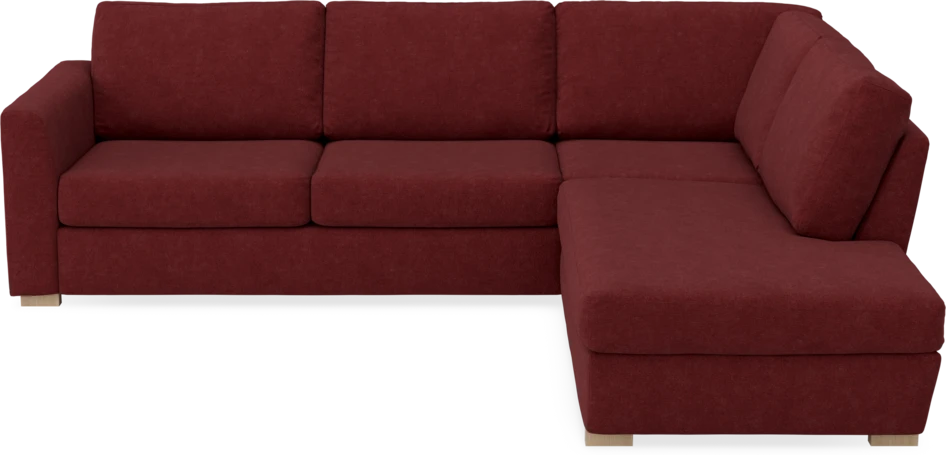 Friday - 2,5-sits soffa med divan höger - Rosa