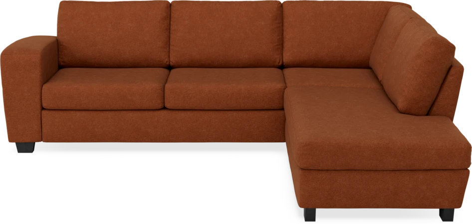 Friday - 2,5-sits soffa med divan höger - Orange