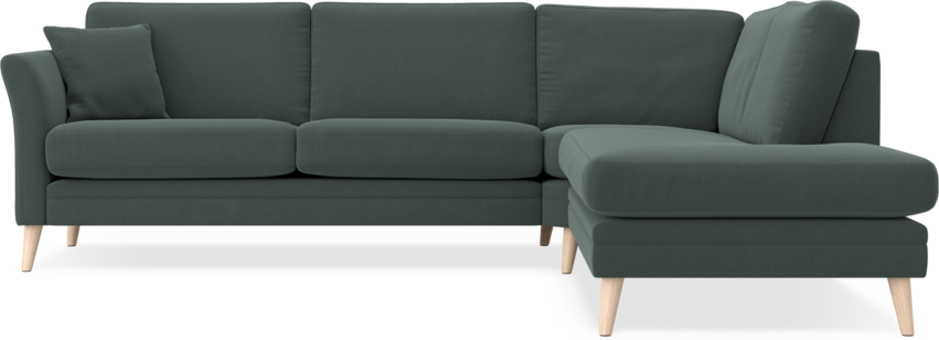 Eden - 2,5-sits soffa med divan - Grå