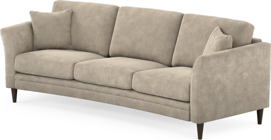 Eden - 3-sits soffa svängd - Beige