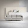 County - 3-sits soffa med flyttbar schäslong - Beige