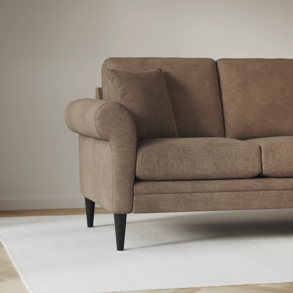Eden - Hörnsoffa, 3+2-sits - Brun