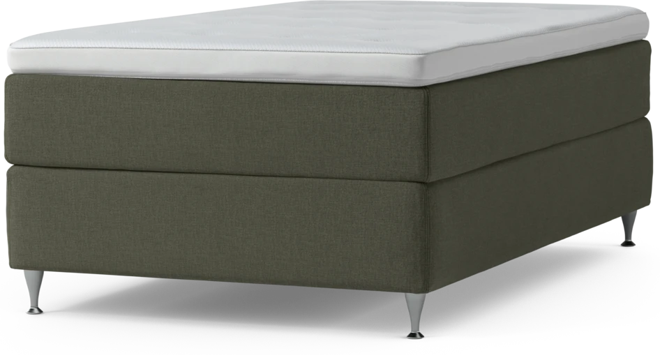 Delux Exclusive - Kontinentalsäng, enkelsäng 120 cm med bäddmadrass och sängben