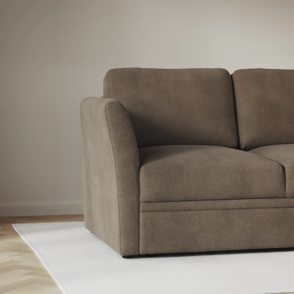 Öland - Bäddsoffa med divan vänster och schäslong höger - Beige