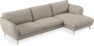 Madison Lux - 3-sits soffa med schäslong höger - Vit