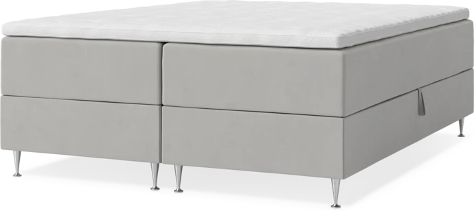 New York, Förvaringssäng, dubbelsäng med bäddmadrass, sängben och sängben