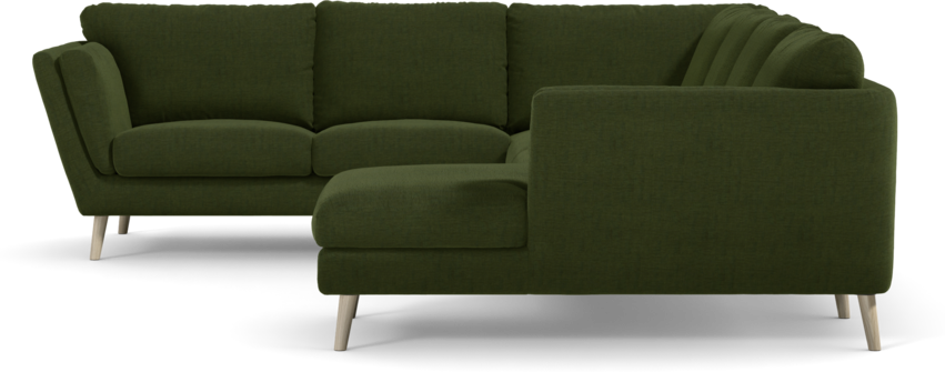 Madison Lux - Hörnsoffa med schäslong höger - Grön