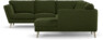 Madison Lux - Hörnsoffa med schäslong höger - Grön