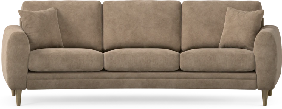 Eden - 3-sits soffa svängd - Beige