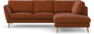 Madison - 2-sits soffa med divan höger - Röd