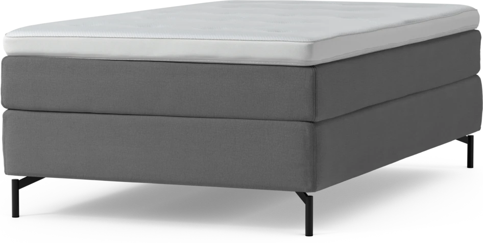 Delux Sense - Kontinentalsäng, enkelsäng 120 cm med bäddmadrass och sängben