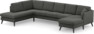 Eden - 3-sits soffa med divan vänster och schäslong höger - Grå