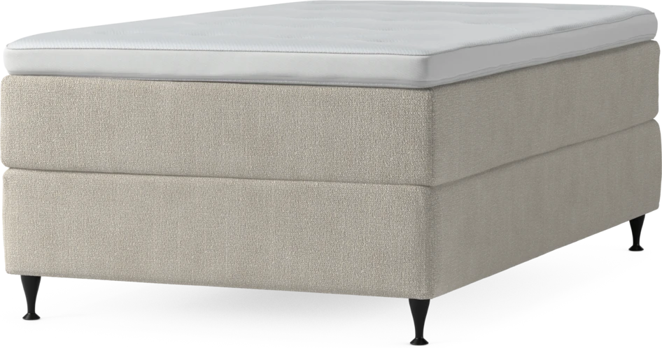 Delux Exclusive - Kontinentalsäng, enkelsäng 120 cm med bäddmadrass och sängben