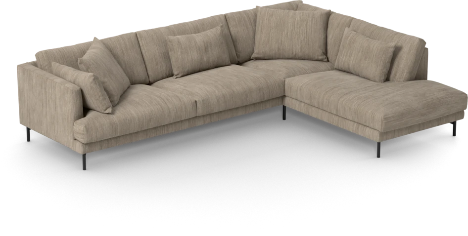 Harper - 3-sits soffa med divan höger - Beige