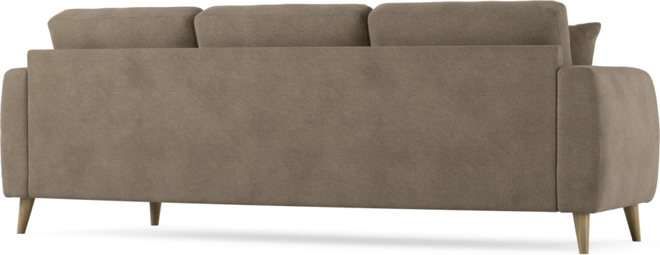 Eden - 3-sits soffa svängd - Brun