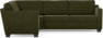Friday - Hörnsoffa, 1,5+2,5-sits - Grön