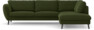 Madison Lux - 3-sits soffa med divan höger - Grön