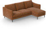 Madison - 2-sits soffa med schäslong höger - Orange