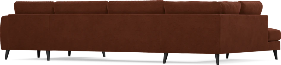 Bridge - 3-sits soffa med divan vänster och schäslong höger - Orange