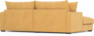Mila - 2-sits soffa med schäslong XL vänster - Gul