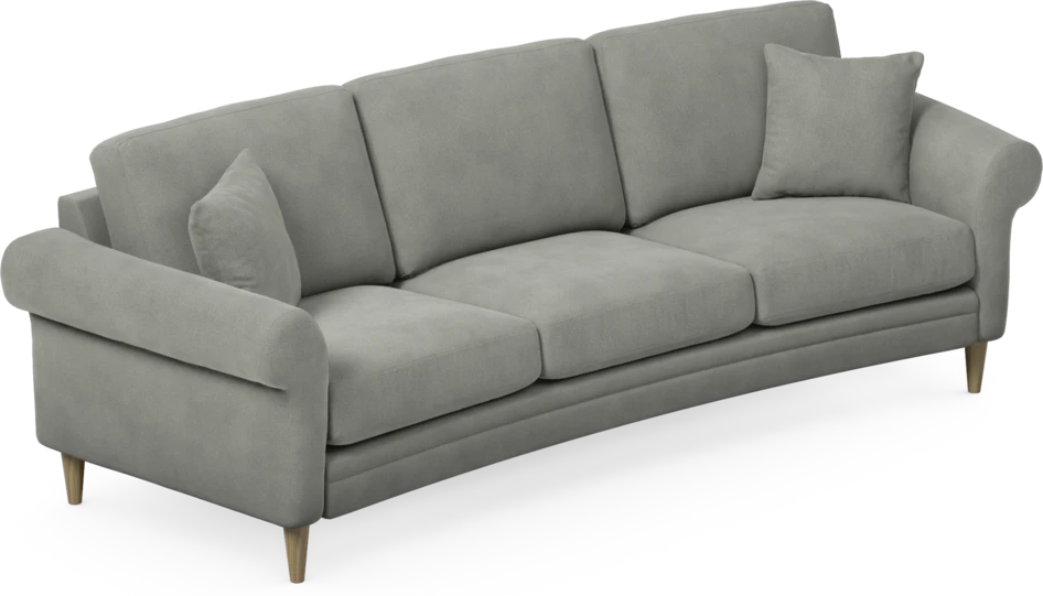 Eden - 3-sits soffa svängd - Grå