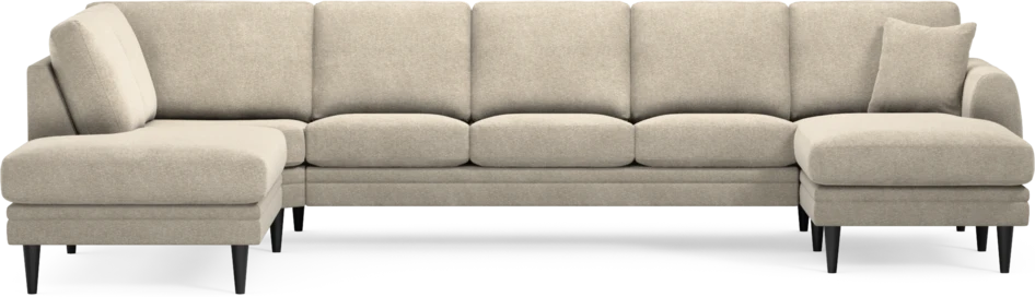 Eden - 3-sits soffa med divan vänster och schäslong höger - Beige