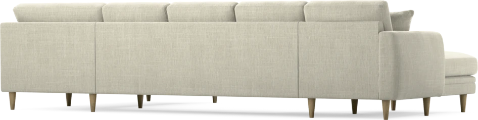 Eden - 3-sits soffa med schäslong vänster och divan höger - Beige
