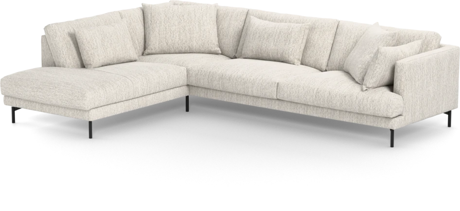 Harper - 3-sits soffa med divan vänster - Grå