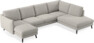 Madison Lux - 2-sits soffa med schäslong vänster och divan höger - Grå