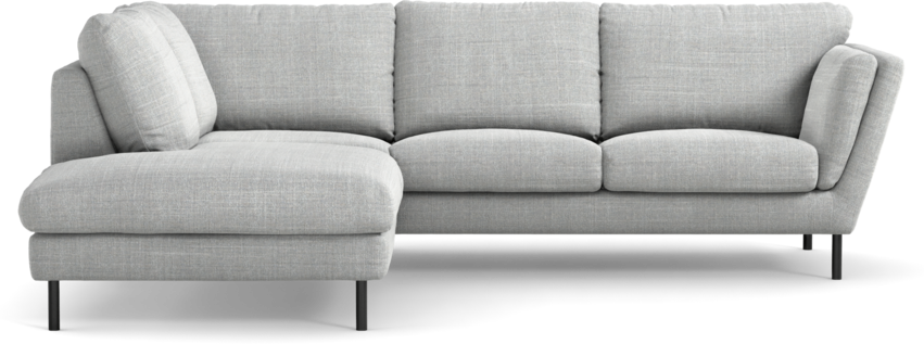 Madison Lux - 2-sits soffa med divan vänster - Grå