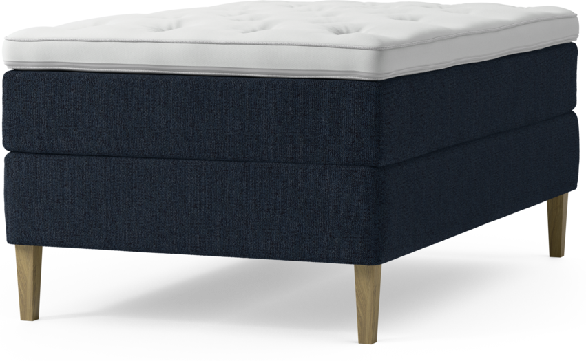 Delux Dream - Kontinentalsäng, enkelsäng 120 cm med bäddmadrass och sängben